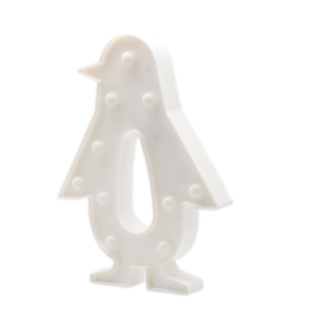 TONGER® White Penguin LED Marquee Light – Tonger | Leuchtfiguren