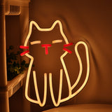 TONGER® Cute Sweet Cat Wall LED Neon Sign Light