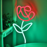 TONGER® Rose Flower Wall LED Neon Sign Light