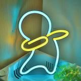 TONGER® Dancing Canton Person Wall LED Neon Sign Light