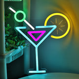 TONGER® Cocktaisl Juice With lemon Wall LED Neon Sign Light