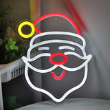 TONGER® Christmas Santa Claus Wall LED Neon Sign Light