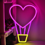 TONGER® Heart Air Balloon Wall LED Neon Sign Light