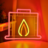 TONGER® Fireplace Wall LED Neon Sign Light