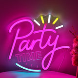 TONGER® Shine Party Time Wall LED Neon Sign Light