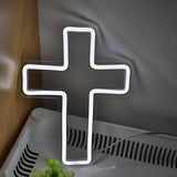 TONGER® Jesus Cross Wall LED Neon Sign Light