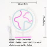 TONGER® Globe Wall LED Neon Sign Light