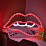TONGER® Sexy Lips Wall LED Neon Sign Light