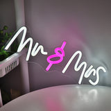 TONGER® Mr &Mrs Wall LED Neon Sign Light