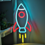 TONGER® Rocket Wall LED Neon Sign Light