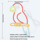 TONGER® Parrot Wall LED Neon Sign Light