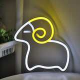 TONGER® Sheep Goat Wall LED Neon Sign Light