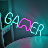TONGER® GAMER Wall LED Neon Sign Light