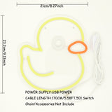 TONGER® Rubber Ducky Wall LED Neon Sign Light