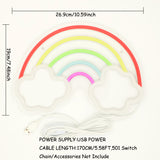 TONGER® Rainbow Clouds Wall LED Neon Sign Light