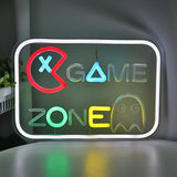 TONGER® Game Zone With Icon Wall LED Neon Sign Light