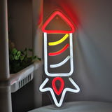 TONGER® Rocket Wall LED Neon Sign Light