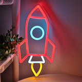 TONGER® Rocket Wall LED Neon Sign Light