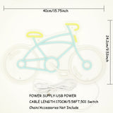 TONGER® Bicycle Wall LED Neon Sign Light