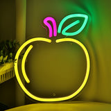 TONGER® Golden Apple Wall LED Neon Sign Light
