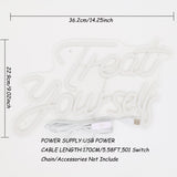 TONGER® Treat yourself Wall LED Neon Sign Light