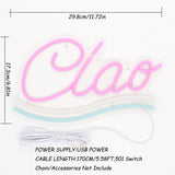 TONGER® Ciao Wall LED Neon Sign Light
