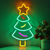 TONGER® Christmas Tree Wall LED Neon Sign Light