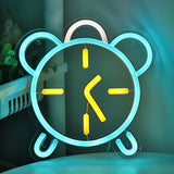 TONGER® Clock Wall LED Neon Sign Light
