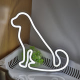 TONGER® Dog Wall LED Neon Sign Light