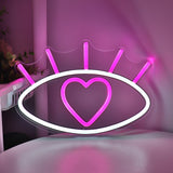 TONGER® Heart In Eye Wall LED Neon Sign Light