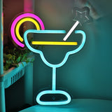 TONGER® Cocktails Wall LED Neon Sign Light