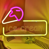 TONGER® Ice Cream Wall LED Neon Sign Light