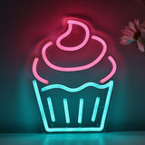 TONGER® Cupcake Muffin Wall LED Neon Sign Light
