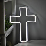 TONGER® Jesus Cross Wall LED Neon Sign Light