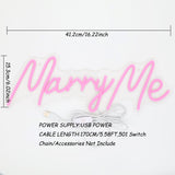 TONGER® Marry Me Wall LED Neon Sign Light