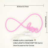 TONGER® Infinity Love Wall LED Neon Sign Light