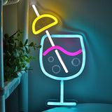 TONGER® Cocktails Wall LED Neon Sign Light