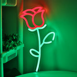 TONGER® Rose Flower Wall LED Neon Sign Light