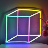 TONGER® Cube Wall LED Neon Sign Light