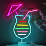 TONGER® Cocktails Wall LED Neon Sign Light