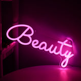 TONGER® Pink Beauty Wall LED Neon Sign Light