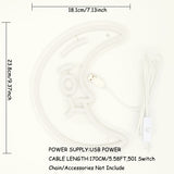 TONGER® Moon Wall LED Neon Sign Light