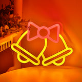 TONGER® Christmas Bells Wall LED Neon Sign Light