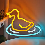 TONGER® Swimming Duck In Pond Wall LED Neon Sign Light