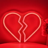TONGER® Broken Heart Artist Wall LED Neon Sign Light