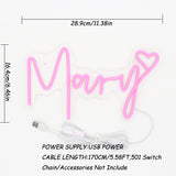 TONGER® Mary With Heart Wall LED Neon Sign Light