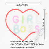 TONGER® Girl boss Wall LED Neon Sign Light
