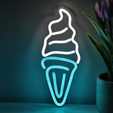 TONGER® Ice-cream Cone Wall LED Neon Sign Light