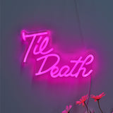 TONGER® Til Death Wall LED Neon Sign Light
