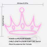 TONGER® Crown Wall LED Neon Sign Light